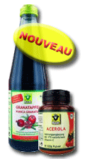 Nouveaux produits bio : ac&eacute;rola et concentr&eacute; de grenade